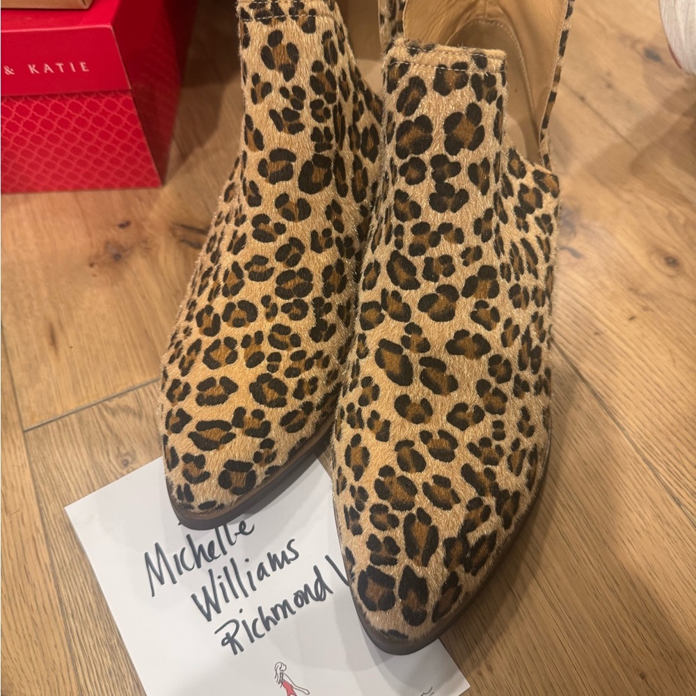 Chinese Laundry Leopard Print Ankle Boots